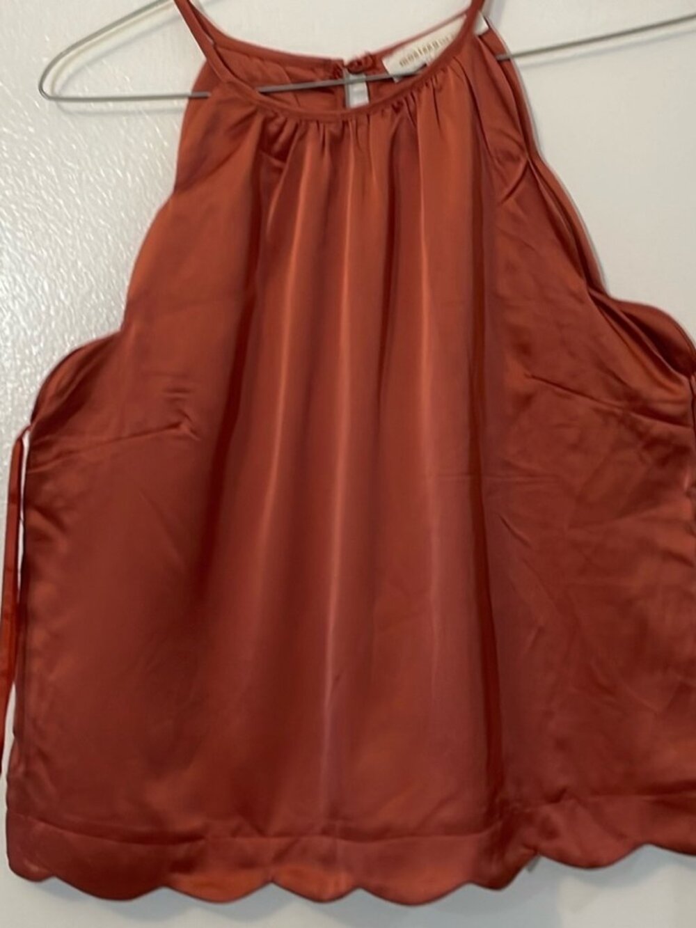 Monteau Los Angeles | Mauve Rose Satin cami blouse top - Medium